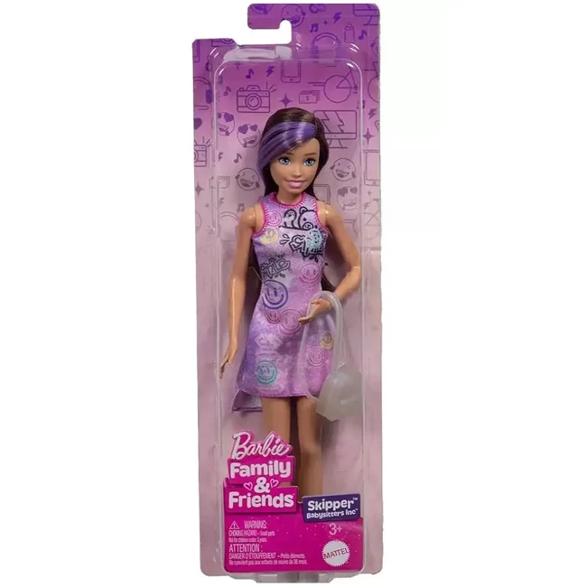 Barbie: Family & Friends barna hajú Skipper baba – Mattel