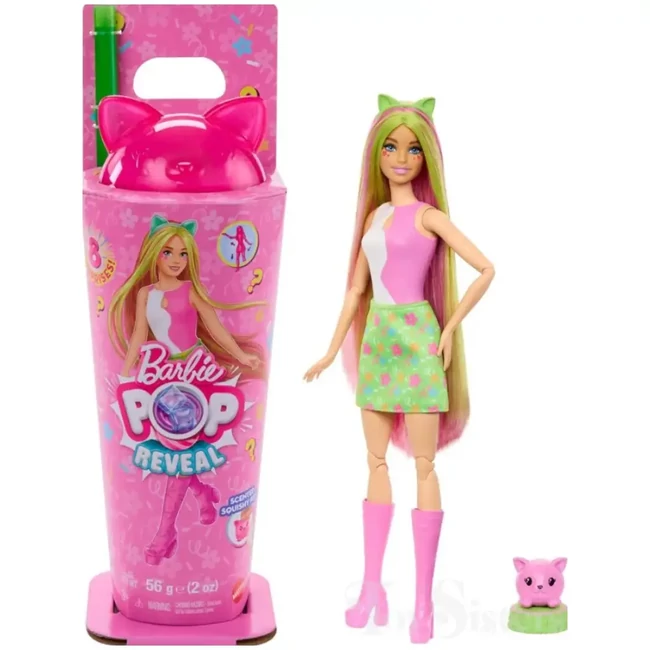Barbie: Slime Reveal Állati Buli – Cica játékszett – Mattel