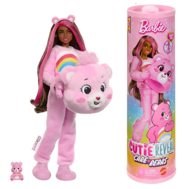 Barbie: Cutie Reveal meglepetés baba Gondos Bocsok – Szivárvány Bocs – Mattel