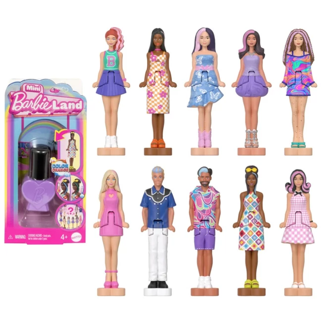 Barbie: Minie Barbieland – Meglepetés a körömlakkban baba 1 db – Mattel