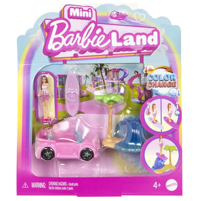 Barbie: Mini BarbieLand jármű – Kabrió -Mattel
