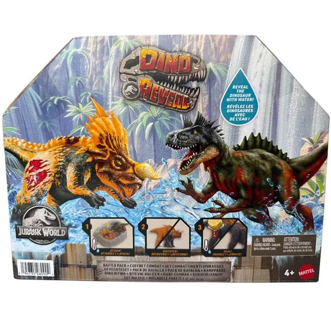 Jurassic World: Dino Reveal Battle Pack 2 db dinó figurával – Mattel