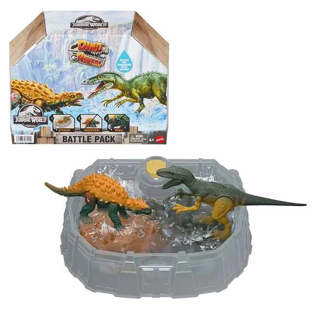 Jurassic World: Dino Reveal Battle Pack csomag 2 db dinóval – Mattel