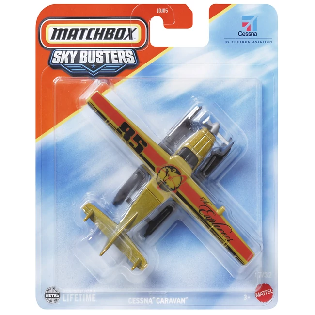 Matchbox Sky Busters: Cessna Caravan repülő modell 1/64 – Mattel