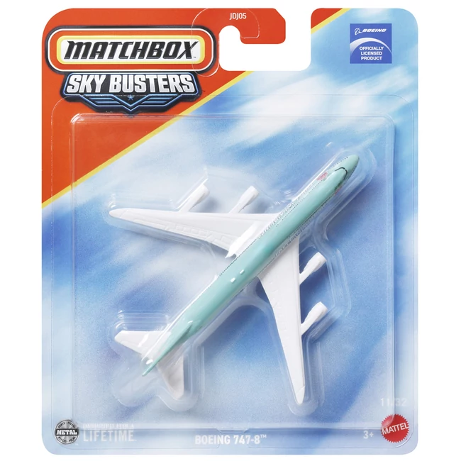 Matchbox Sky Busters: Boeing 747–8 repülő modell 1/64 – Mattel
