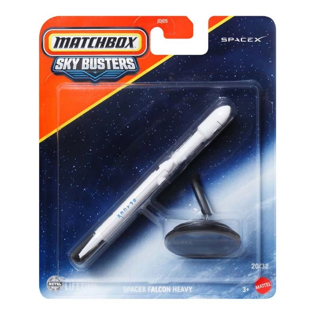 Matchbox Sky Busters: Spacex Falcon Heavy repülő modell 1/64 – Mattel
