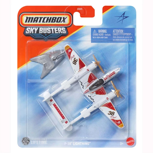 Matchbox Sky Busters: P-38 Lightning repülő modell 1/64 – Mattel