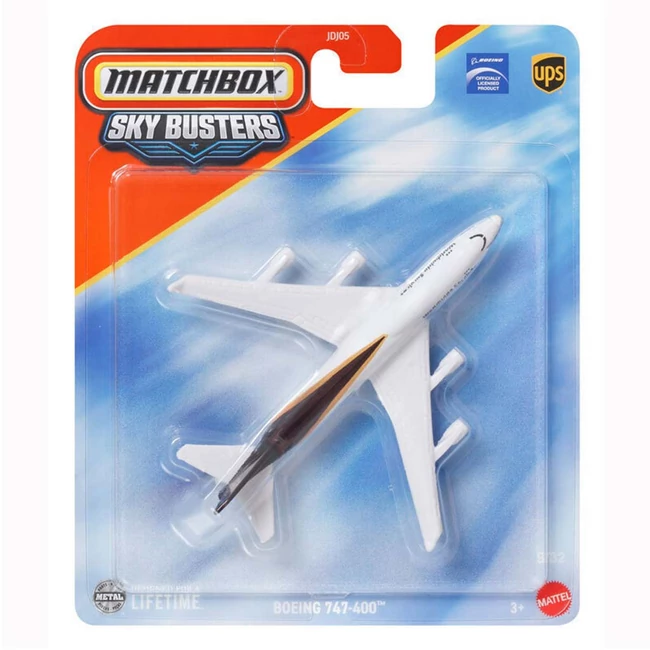 Matchbox Sky Busters: Boeing 747–400 repülő modell 1/64 – Mattel
