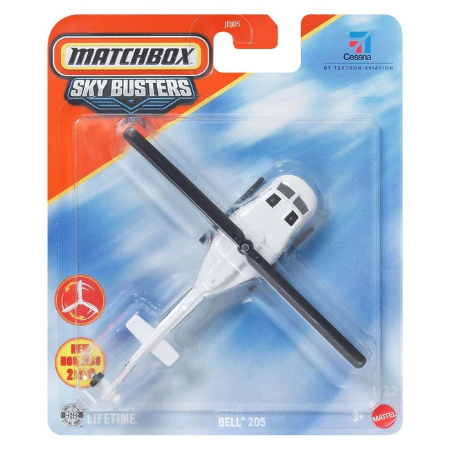 Matchbox Sky Busters: Bell 205 helikopter modell 1/64 – Mattel