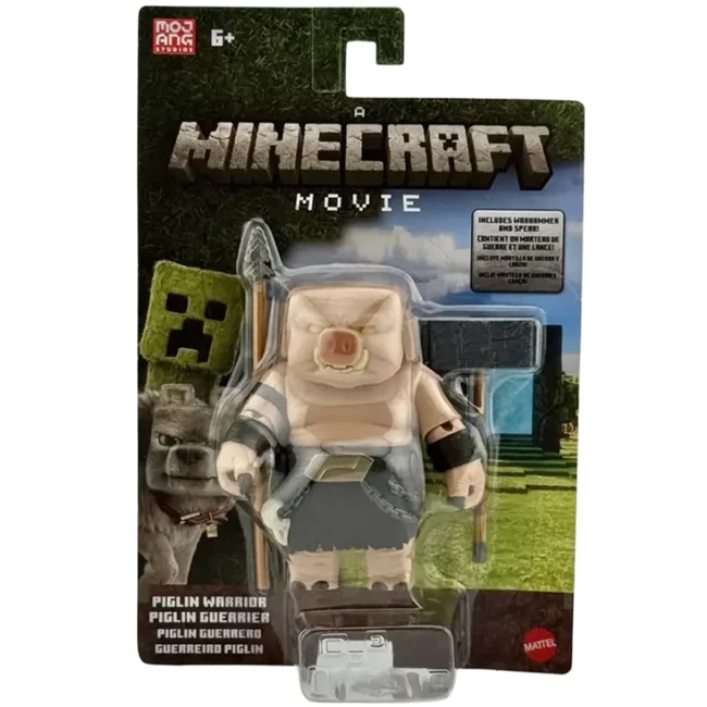 Minecraft: Egy Minecraft film Piglin harcos karakter figura szett – Mattel