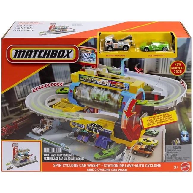Matchbox: Spin Cyclone autómosó pályaszett – Mattel
