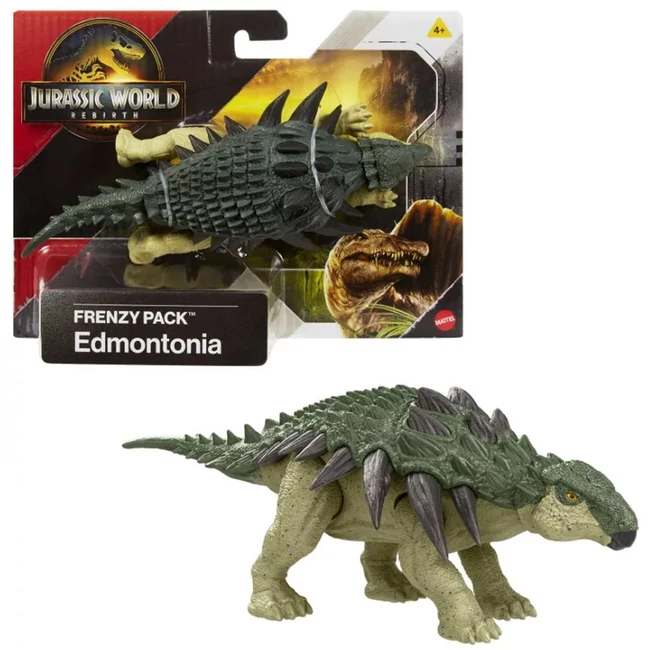 Jurassic World: Újjászületés Frenzy pack Edmontonia dinoszaurusz figura – Mattel