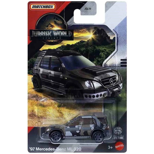Matchbox Jurassic World: '97 Mercedes-Benz ML 320 kisautó 1/64 – Mattel
