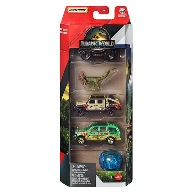 Matchbox Jurassic World Adventure Seekers 5 db-os kisautó szett – Mattel
