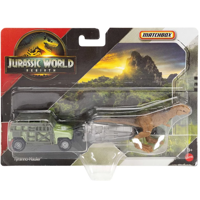 Matchbox Jurassic World: Tyranno-Hauler dinó szállító kisautó 1/64 – Mattel