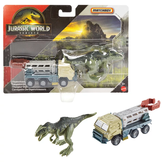 Matchbox Jurassic World: Gigantosaurus dinó szállító jármű – Mattel