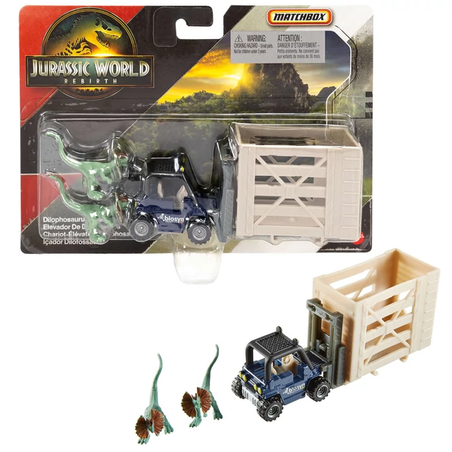 Matchbox Jurassic World: Dilophosaurus szállító jármű – Mattel