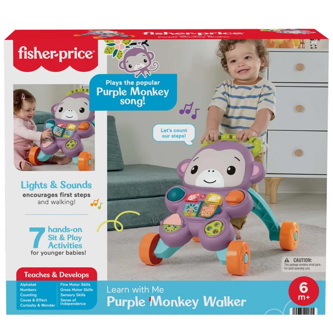 Fisher Price: Majmócás járássegítő – Mattel