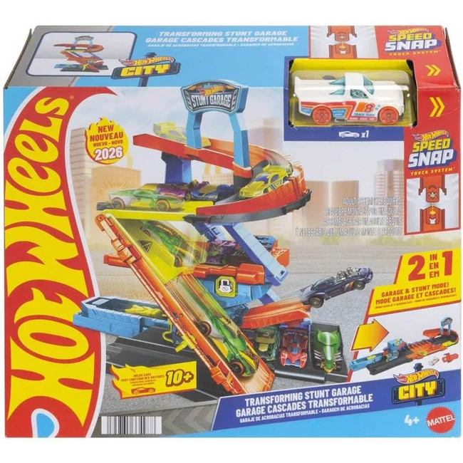 Hot Wheels: Kaszkadőr garázs játékszett - Mattel