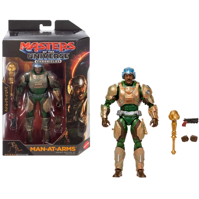 Masters of the Universe: Az univerzum védelmezői Men-At-Arms Páncélos akciófigura kiegészítőkkel 16,5 cm – Mattel
