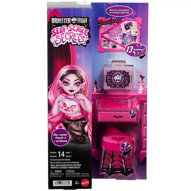 Monster High Rémségápolás Draculaura baba kiegészítőkkel – Mattel