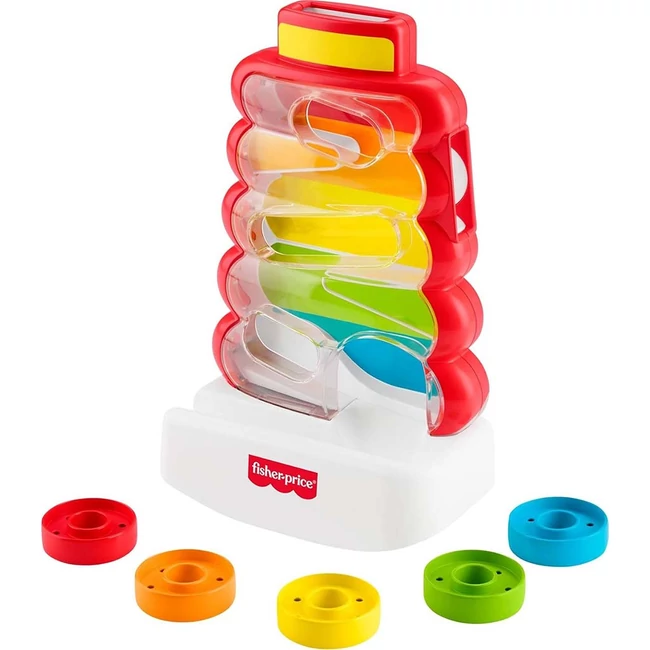 Fisher-Price: Zsupsz gyűrűtorony játékszett – Mattel