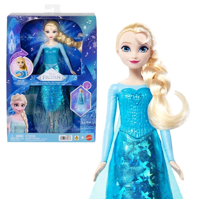 Jégvarázs - Éneklő Elsa baba fényjátékkal - Mattel