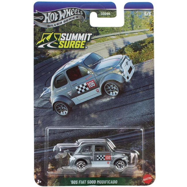 Hot Wheels Silver Series: ’60S Fiat 500D Modificado kisautó 1/64 – Mattel