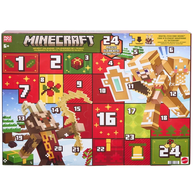 Minecraft adventi naptár 24 meglepetéssel – Mattel