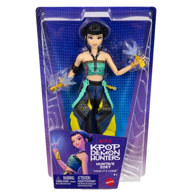 K-Pop Démonvadászok: Zoey divatbaba fegyverekkel – Mattel