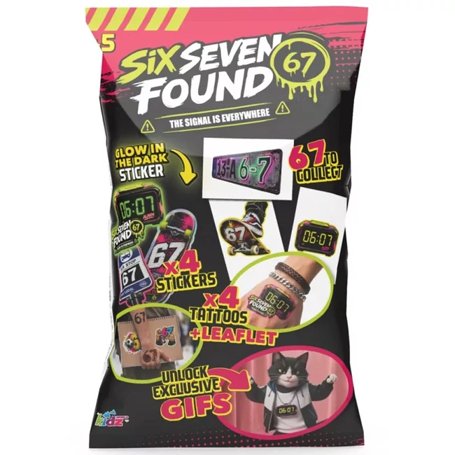 Six-Seven Found matrica és tetoválás meglepetés csomag