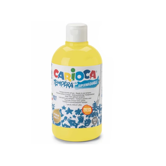 Neon sárga színű tempera 500ml – Carioca