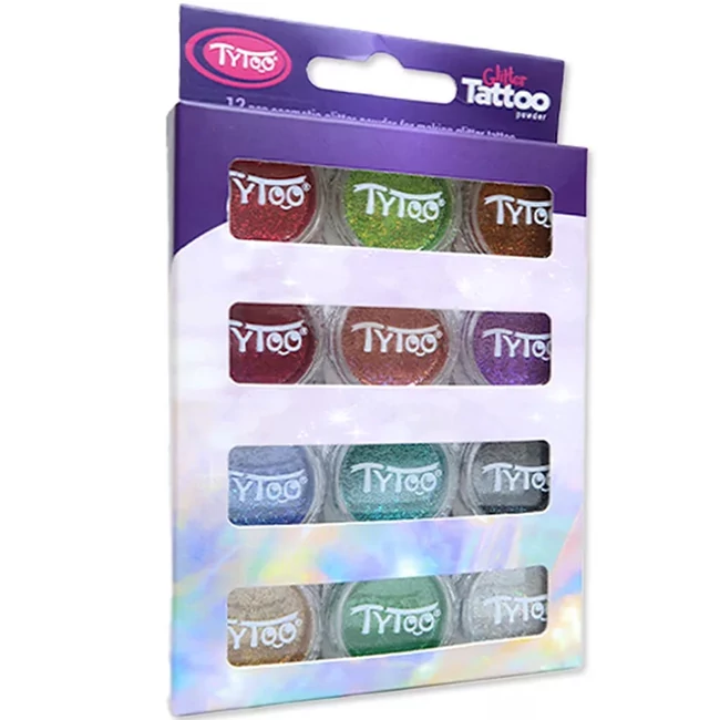 TyToo: Multi színek válogatása csillámpor szett 12×2,5ml