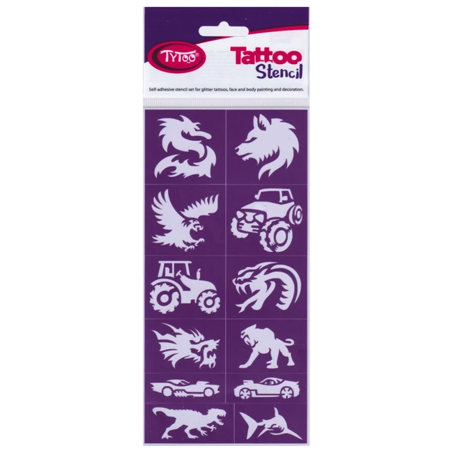 TyToo: Power Pack fiús csillámtetoválás sablon szett