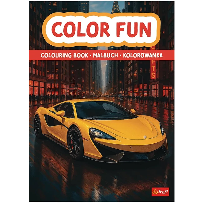 Száguldó járművek kifestőkönyv – Trefl
