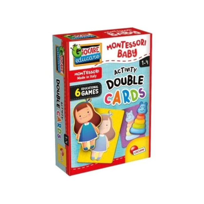 Montessori Baby: 2 az 1-ben formaillesztő kártya és puzzle