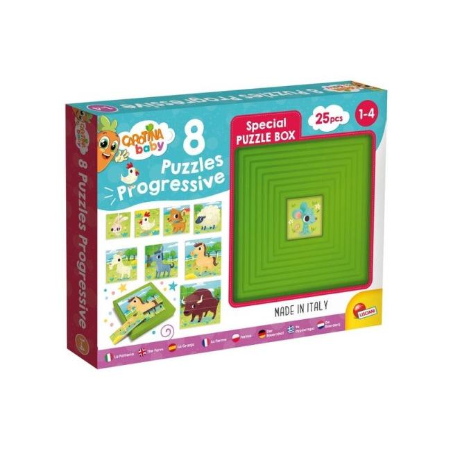 Carotina Baby: Progresszív puzzle – Farm állatok
