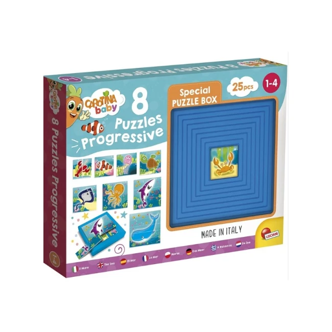 Carotina Baby: Progresszív puzzle – Tengeri állatok