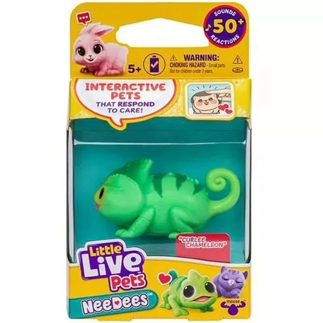 Little Live Pets: Needees Gyűjthető kiskedvencek – Curlee kaméleon
