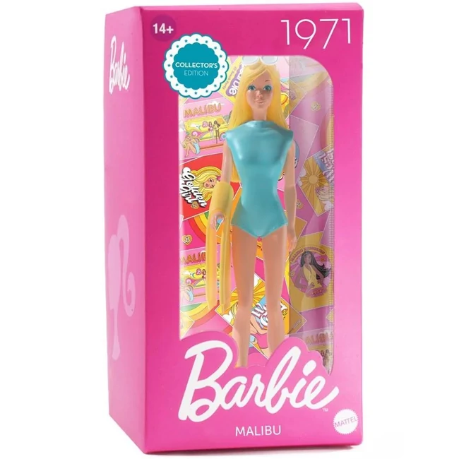 Barbie Malibu 1971 gyűjtői baba 15cm