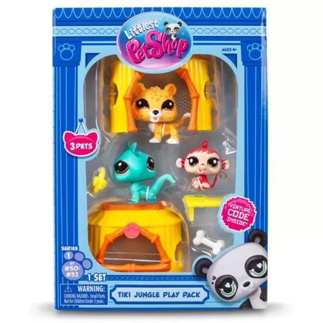 Littlest Pet Shop: 3 db-os figura csomag 1. széria – Dzsungel