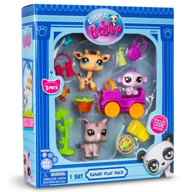 Littlest Pet Shop: 3 db-os figura csomag 1. széria – Szafari