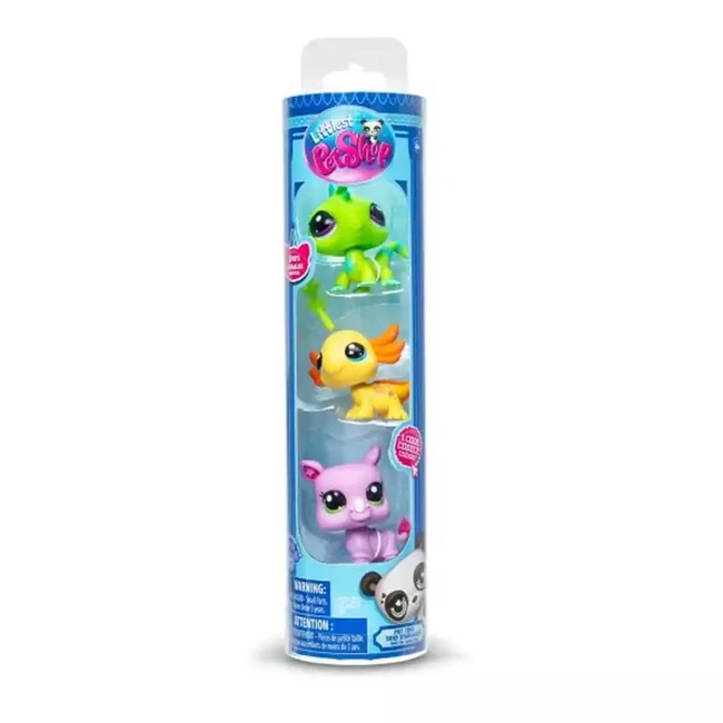 Littlest Pet Shop: 3 db-os figura szett hengerben többféle 1 db