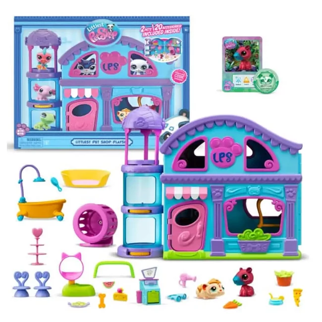 Littlest Pet Shop: Játszóház készlet 2 db figurával 2.széria