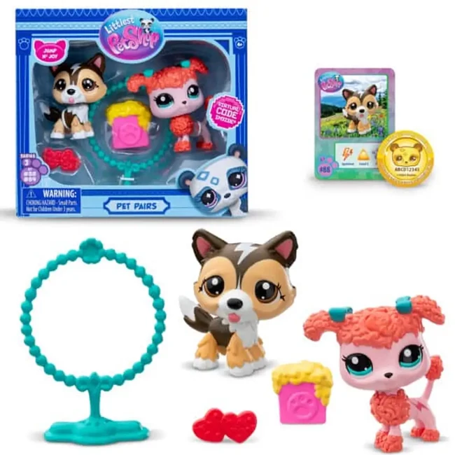 Littlest Pet Shop: Petfluencers kutyusok 2 db-os figura szett – Jump and joy 2.széria