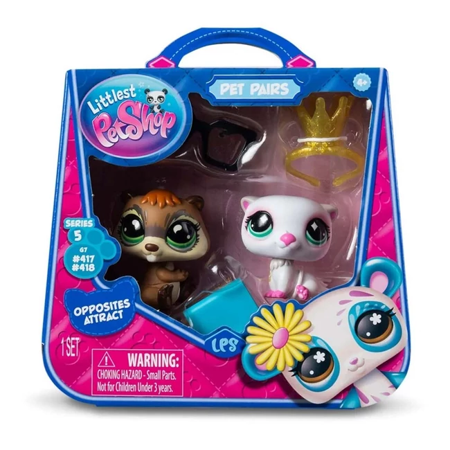 Littlest Pet Shop: Dupla kisállat figura csomag S5 – Hód és Vidra