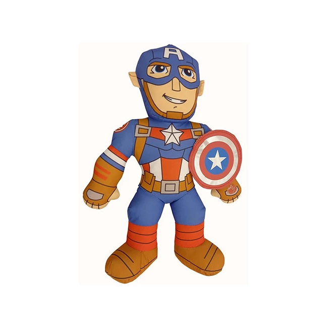 Marvel: Amerika Kapitány szuperhős plüssfigura hanggal 20 cm