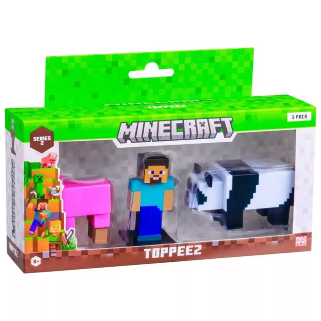 Minecraft 3D Toppeez 2. széria 3 db-os figurakészlet többféle - 1db