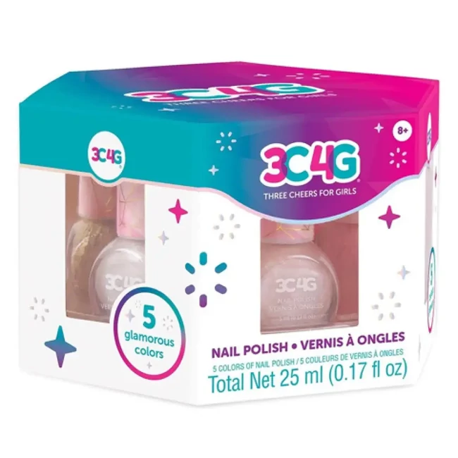 Make it Real: 3C4G pink arany 5 db-os körömlakk szett