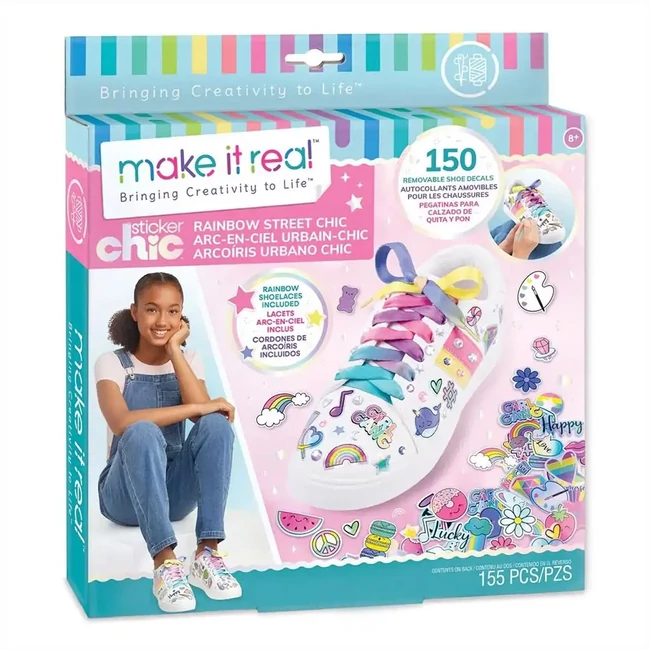 Make It Real: Sticker Chic Cipődíszítés – A szivárványos út divatja